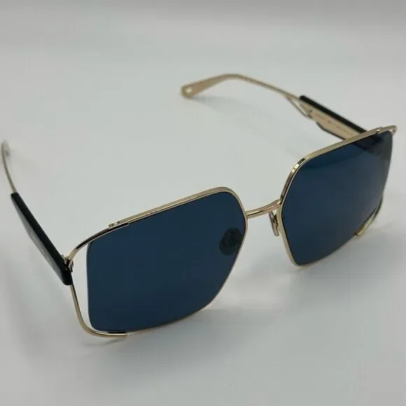 NEW Dior Sunglasses Archidior S1U Shiny Gold Blue Women - Picture 8 of 13